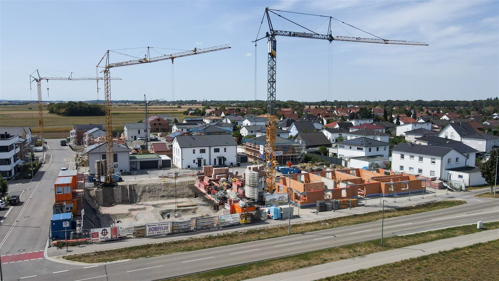 Mauerwerksarbeiten im Erdgeschoss